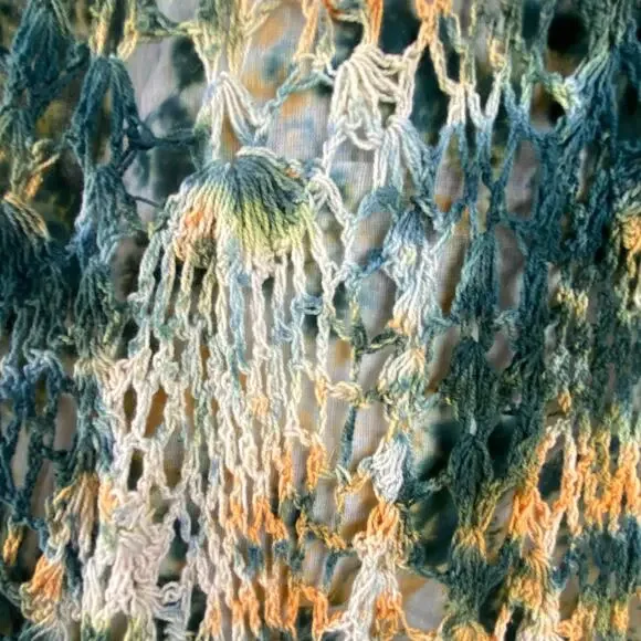 Earthbound Trading Tie Dye Crochet Maxi Skirt Size XXL Boho New With Tag - Picture 7 of 10